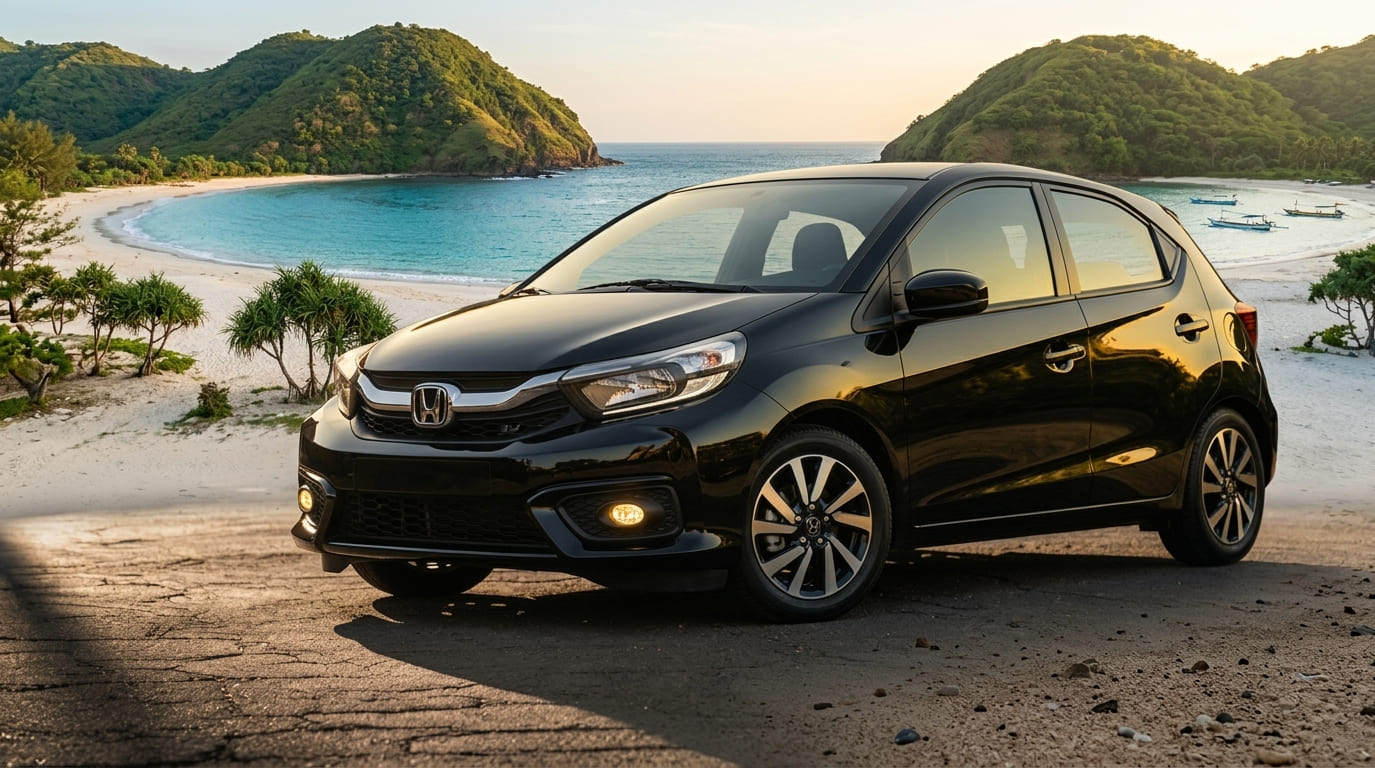 Honda Brio di Twinscar Lombok