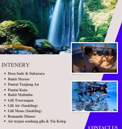 paket honeymoon 4 hari 3 malam opsi a